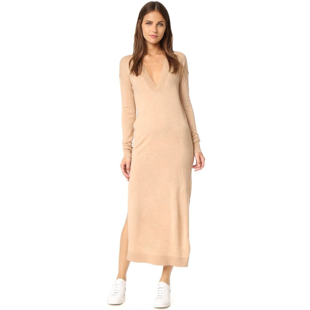 Designers Remix Aza V Neck Sweater Dress  XXS